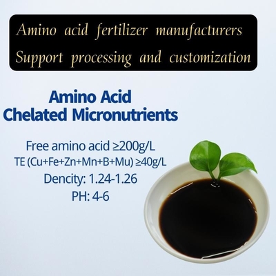 Amino Acid Chelated Micronutrients Cu Fe Zn Mn B Mu Trace Element Minerals Fertilizer