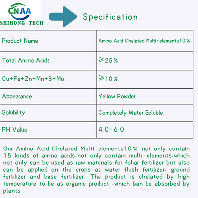 Cu Fe Zn Mn B Mo Amino Acid Chelate Micronutrients Fertilizer For Agriculture