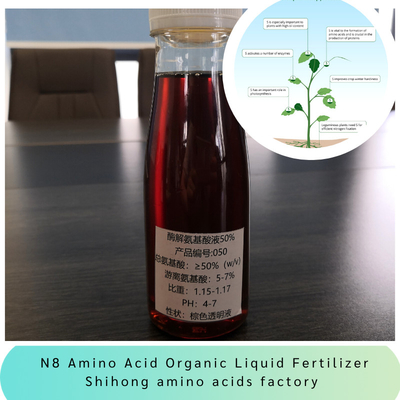 Enzyme Amino Acid N8-0-0 Organic Liquid Foliar Fertilizer Peptides Biostimulants for Plant