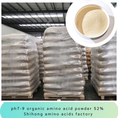 Ph7-9 Amino Acid Fertilizer Powder 52% Alkaline No Caking Water Soluble