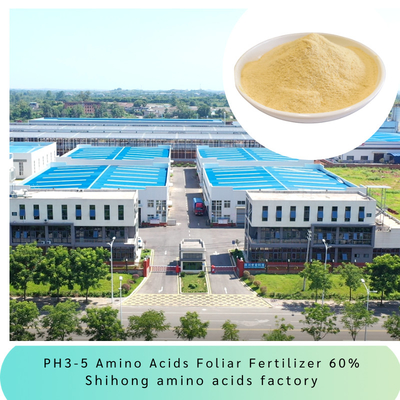 PH3-5 Amino Acids Foliar Fertilizer 60% Powder Form 65072-01-7 No Caking Light Yellow
