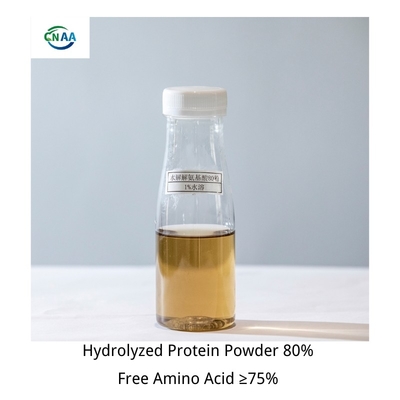 Plant Source Hydrolyzed Protein Powder 80% Free Amino Acid 75% Yellow Powder Cl 1%