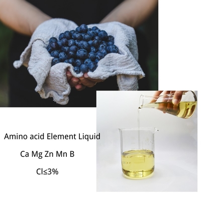 High Nutrient 8% Amino Acid Chelated Micronutrients Liquid Fertilizer With Ca ≥30g/L
