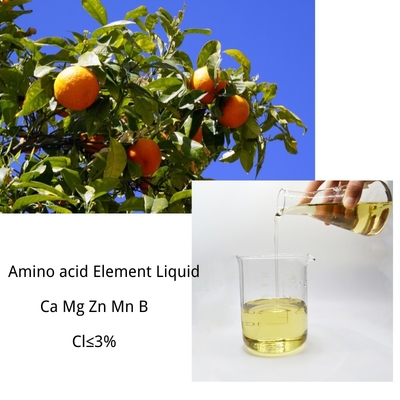 High Nutrient 8% Amino Acid Chelated Micronutrients Liquid Fertilizer With Ca ≥30g/L
