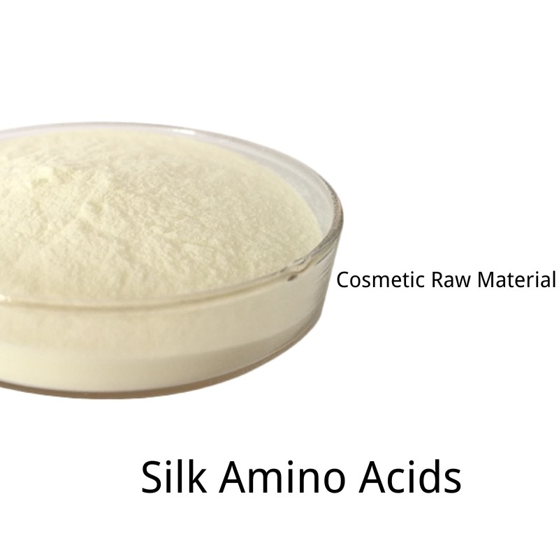 Hydrolyzed Cosmetic Amino Acids Silk Fibroin White Powder Silk Protein For Skin Body